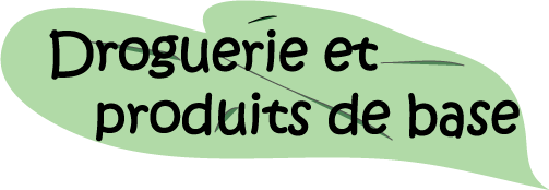 Aller à la page droguerie et produits de base